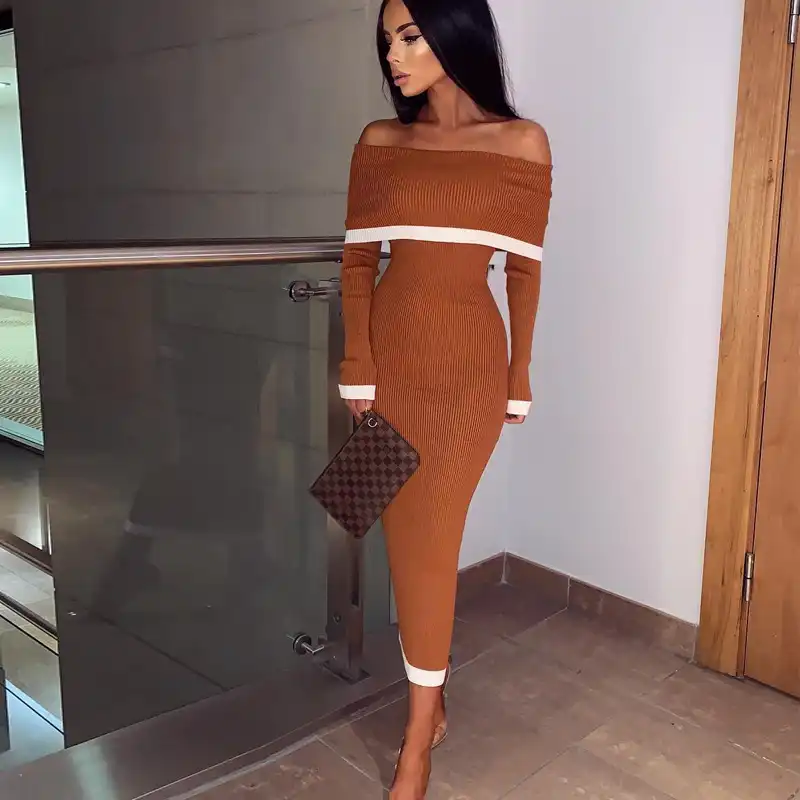 long sleeve bandage bodycon dress