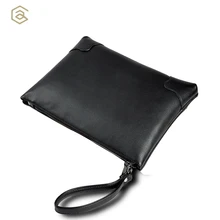 AHRI Men Business Casual bag for Male Black Soft PU Leather Men’s Gentlemen Fashion Shoulder Bag Vintage Envelope clutch Men Bag