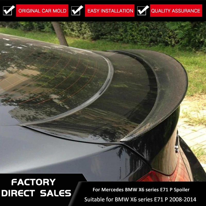 

Carbon Fiber Spoiler for BMW X6 E71 2008-2014 Hohe P Stil Spoiler Auto Modifikation Durch