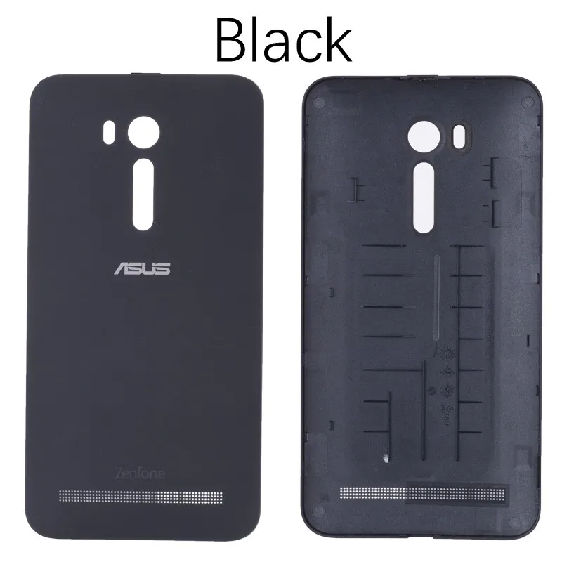 Задняя крышка для ASUS Zenfone Go ТВ ZB551KL на батарею черный белый - Цвет: Black