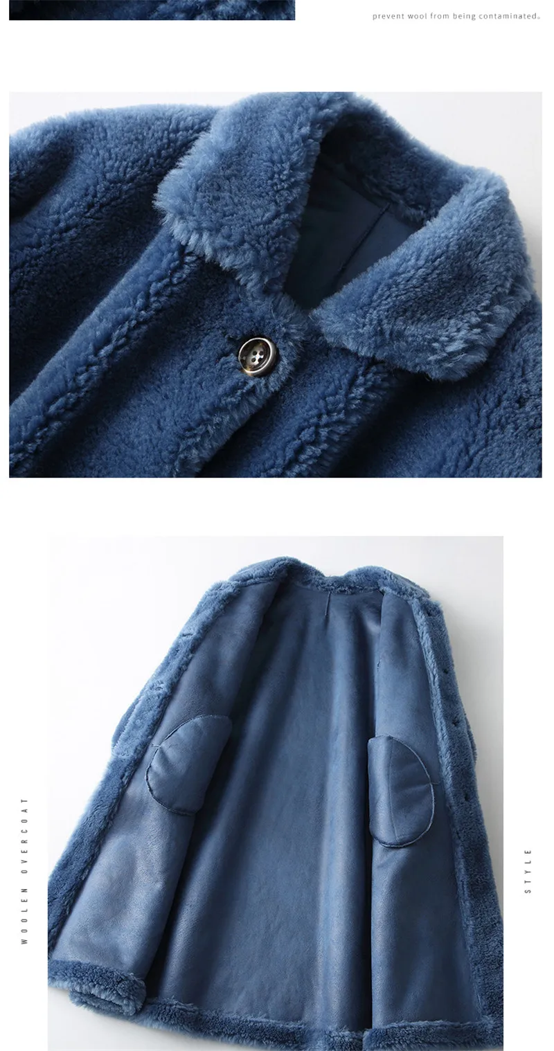 PUDI A18214 Женское зимнее приталенное пальто из натуральной шерсти, пальто с мехом, теплая куртка, пальто для девочек, женские длинные куртки