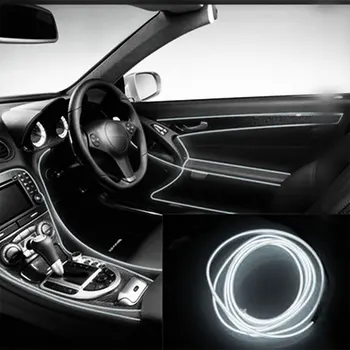 

Vehemo 1M/2M Led Decorative Lights Dashboard Car Neon Light Soft Tube DIY Interior Parts