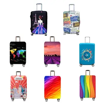 

Fashion Men Women Elastic Travel Luggage Cover Suitcase Protector Dust Covers Case Fits for 18-32 Inch Travel Accessories