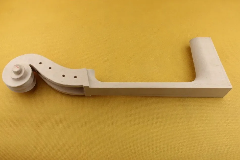 

1pcs hand carved Student Maple White Cello Neck 1/2 size, Cello Parts