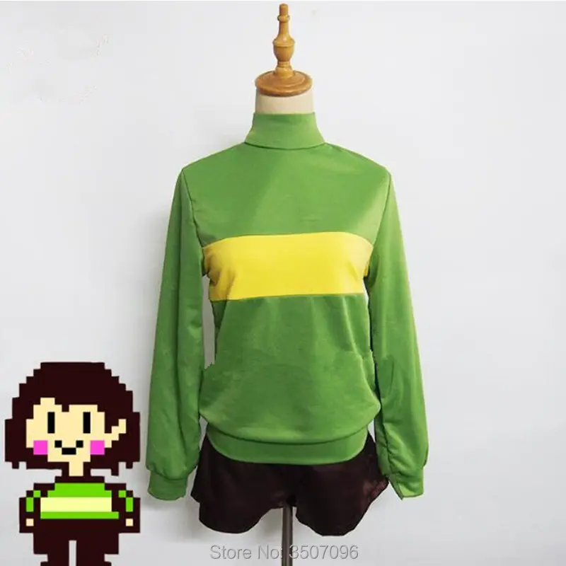 Undertale Frisk Chara косплей костюм Аниме игра унисекс куртка пальто Хэллоуин Одежда для вечеринки