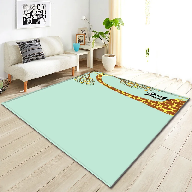 Cartoon Giraffe Living Room Carpet Bedroom Dining Living Room Carpet Bedroom Dining