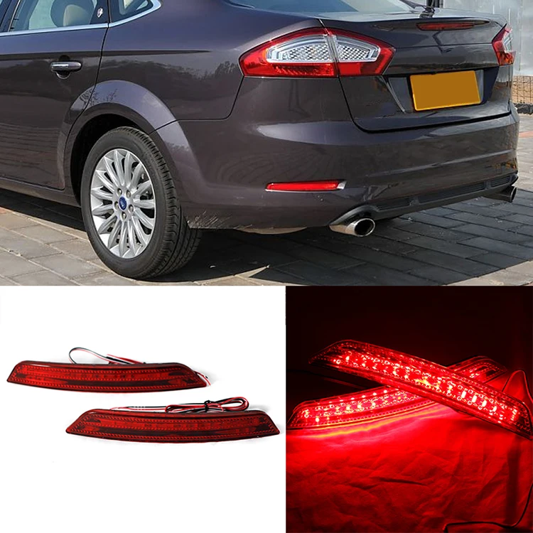 OKEEN 2 шт. автомобиля 12V Хвост светильник для Ford Mondeo 2008 2009 2010 задний бампер отражатель светильник красный стоп-сигнал для вождения светильник противотуманная фара