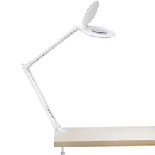 Новинка, бесступенчатое затемнение, косметическое увеличительное стекло, 10 раз, настольная лампа, тату, красота, ресницы, ногти, Красивый холодный светильник, настольная лампа для чтения