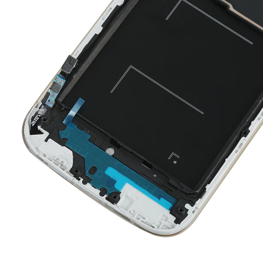 I9505 lcd черный белый синий для samsung Galaxy S4 i9505 lcd дисплей кодирующий преобразователь сенсорного экрана в сборе часть для samsung s4 lcd Рамка
