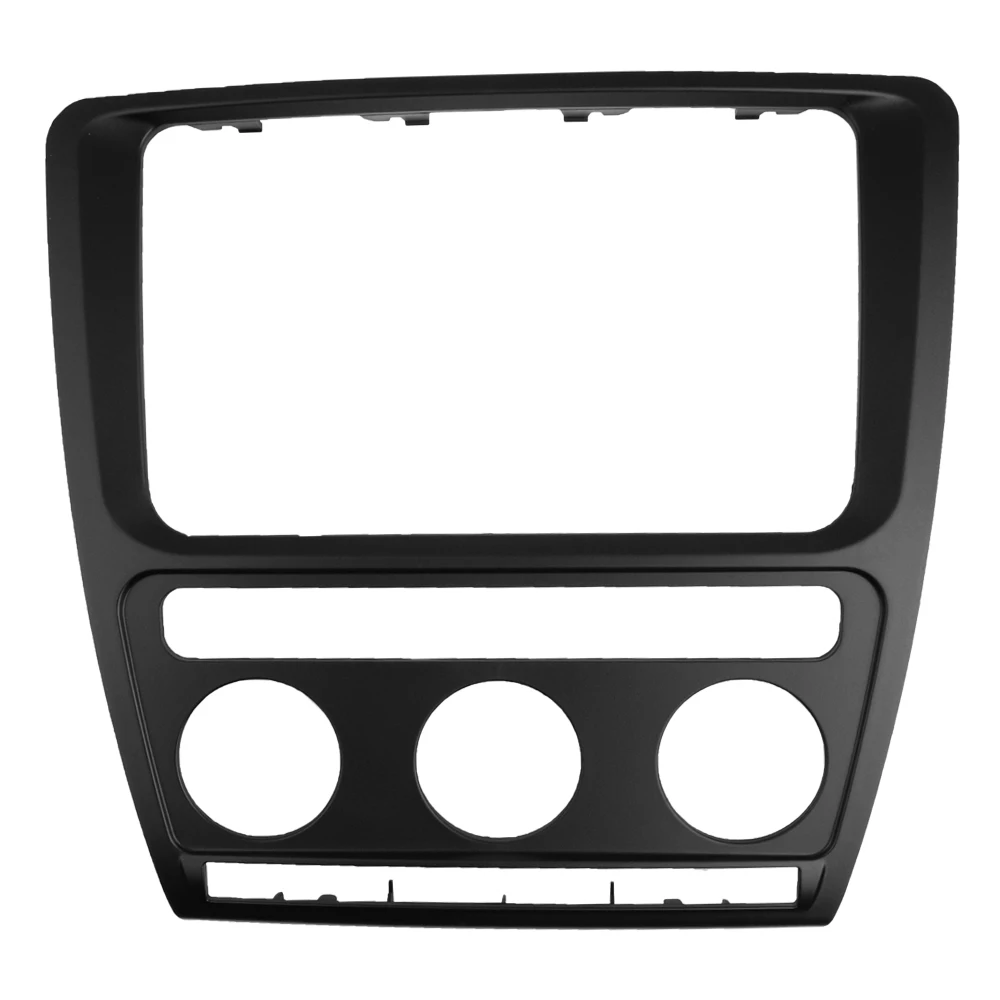 Din para Skoda Duplo Fascia Octavia 2004 2010 cd Dvd Painel Stereo Facia Dashboard Instalação Reequipamento Guarnição Kit Rosto Quadro Moldura 13 2004-2010 cd dvd painel estéreo facia reequipamento