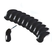 Гольф-клуб головной убор гладильная доска для гольфа защита для гольфа чехлы 10 шт/партия 12 цветов на выбор