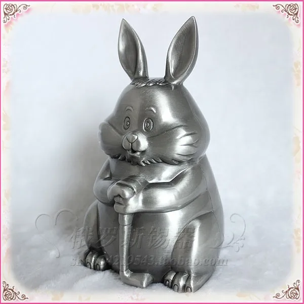 Home decor Cute Baby gift tinwares decoration tin metal piggy bank Rabbit Money Boxes | Дом и сад