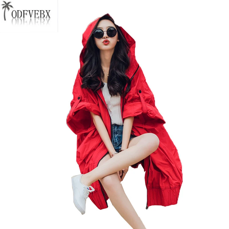 Buy Red sun protection clothing female long 2018 summer new sunscreen