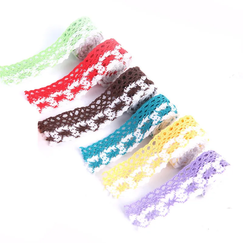 

Pure Cotton Lace Ribbon Sewing Fabric Material DIY Quilting Patchwork Handmade Textile Tablecloth Craft Dress Accessories 1Meter