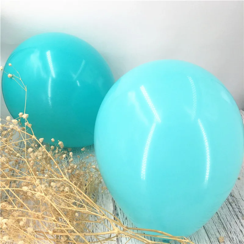 

100Pcs Mint Balloons Blue Balloons Birthday Party Decorations,Party Supplies