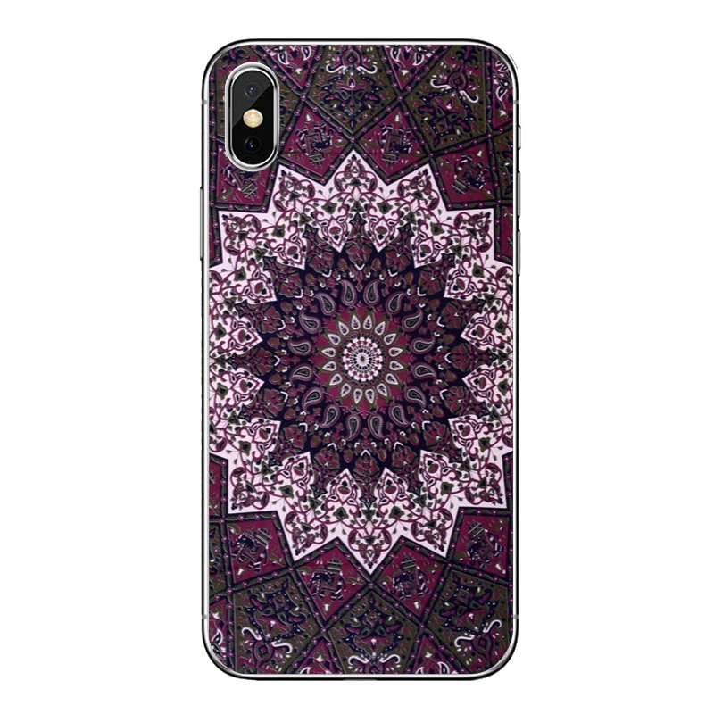 Чехол для телефона peace boho hippie Mandala trippy iPhone 8 7 6s 6 plus XR X XS Max SE 5s 5c 5 4s 4 iPod Touch мягкий