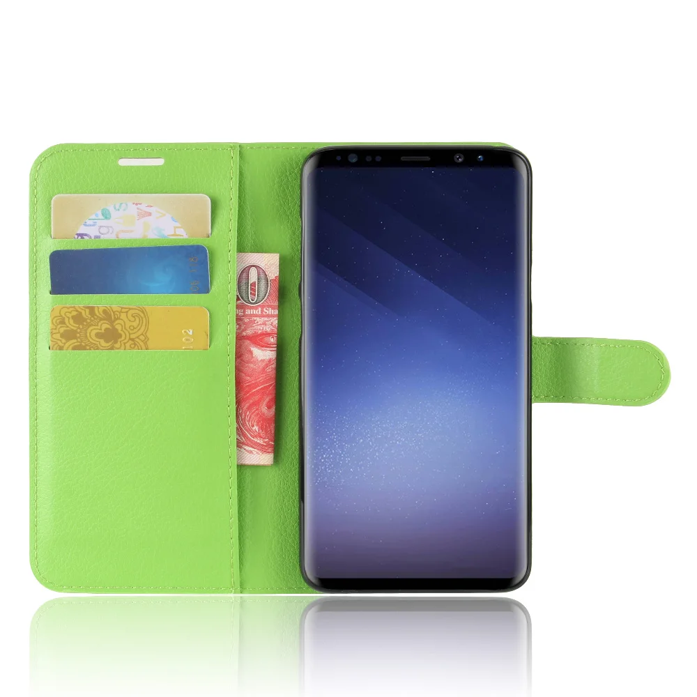 

YINGHUI for Samsung S9 Plus Cover Wallet Style Litchi Texture Flip Leather Cover Case for Samsung Galaxy S9 Plus 6.2 inch Shell