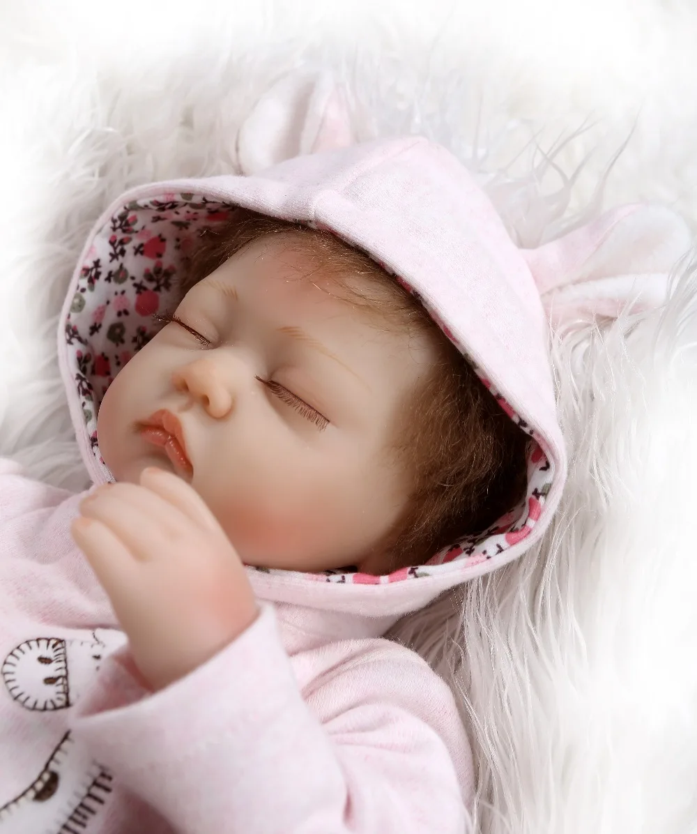 NPKCOLLECTION 40 см очень мягкий силиконовый reborn premie baby twins в розовом и синем платье