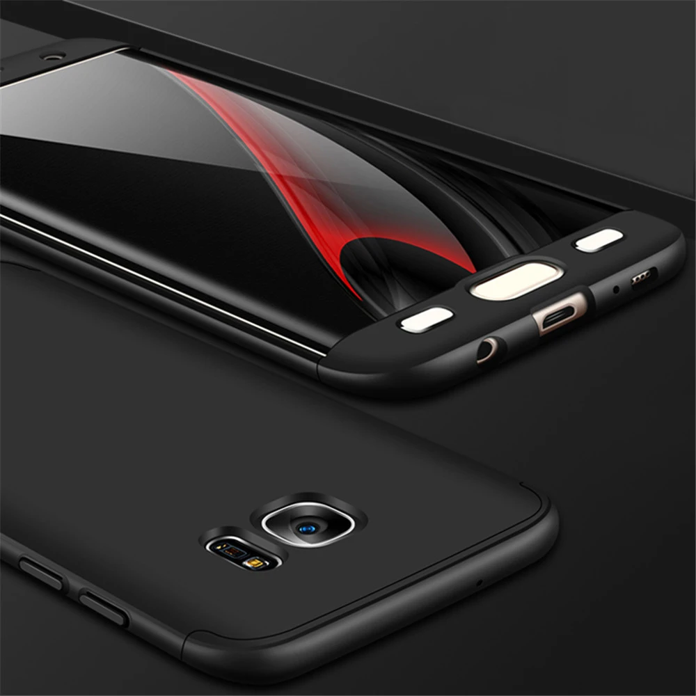360 Full Body Protection Cover Case For Samsung Galaxy S7 edge Luxury 3
