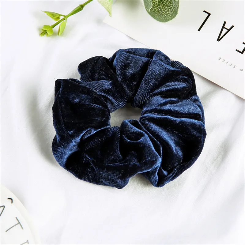 style 7 Женские бархатные резинки для волос, одноцветные резинки для волос, заколки для волос, эластичные резинки для волос, аксессуары для волос, головные уборы - Цвет: style 7