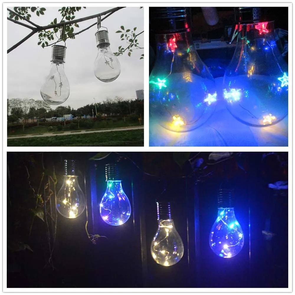 

Waterproof LED Solar Light Bulb Solar Rotatable Outdoor Camping Hanging LED Light Lamp Bulb Decoration Home Garden Light