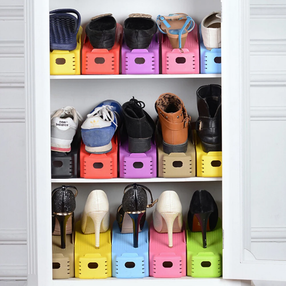 New 1pc Modern Double Cleaning Storage Shoes Rack Popular Shoe Racks Living Room Convenient