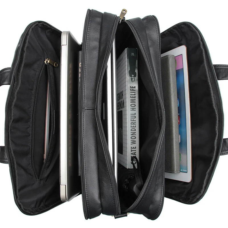 Nesitu черный кофе серый натуральная кожа 14 ''15,6'' ноутбук офисный мужской портфель мужские деловые сумки-мессенджеры M7146
