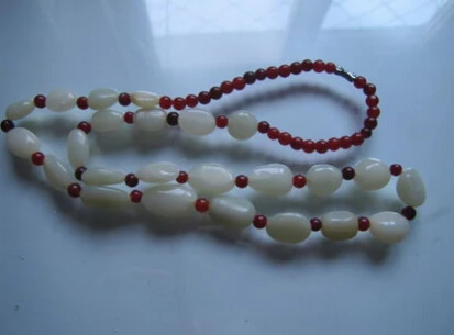 

Jewelr 005846 Collect China old Xinjiang hetian jade necklace