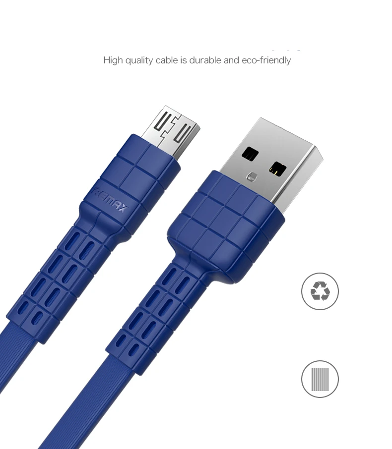 Remax USB кабель для передачи данных плоский металлический кабель для зарядки 2.4A прочный кабель для быстрой зарядки для xiaomi samsung для iPhone 6 6 S 7 8 iPhone x