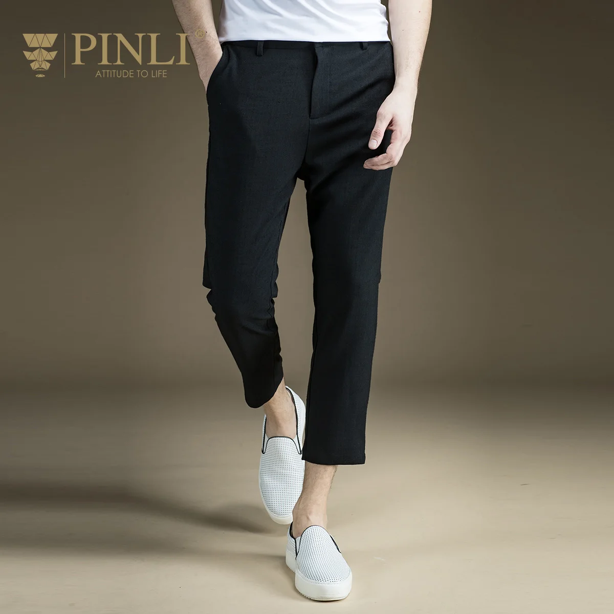 2019 брюки для девочек для мужчин Pepe среднего веса Pinli Продукты летом новый личности повседневное длина стопы девять минут B172217103
