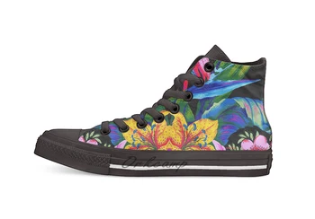 

Lets Go Abstract Casual High Top Canvas shoes sneakers For Drop shipping