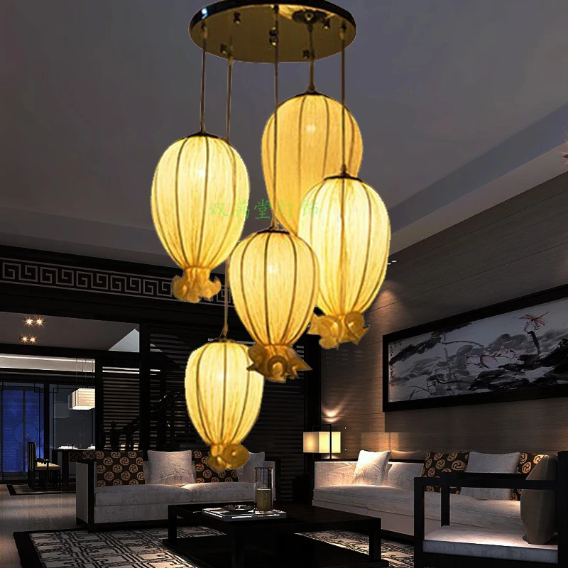 

combination Pendant Lights tea houses living rooms revolving stairs aisles clubs bars hotels lobby pendant lamps LU71476 -YM