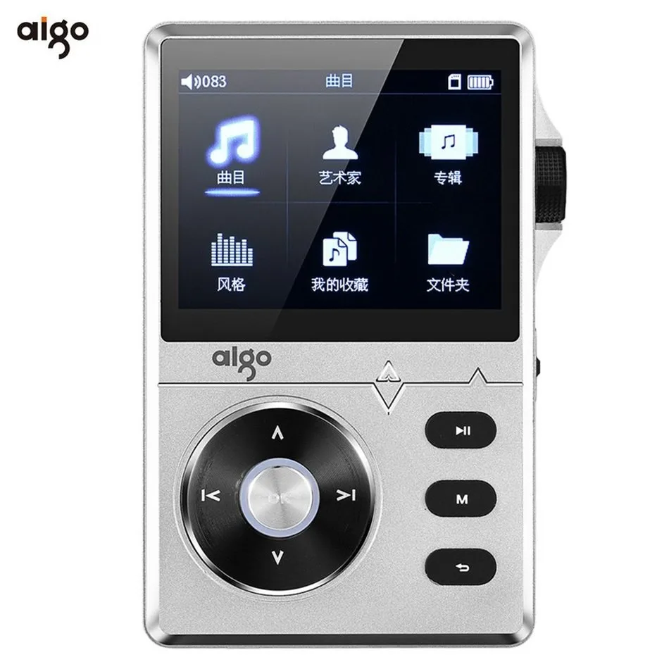 Золотой Aigo 108 цинковый сплав высокого качества HiFi музыкальный плеер 2," 8 GB MP3 плеер Поддержка APE/FLAC/WMA/WAV/OGG/ACC/MP3