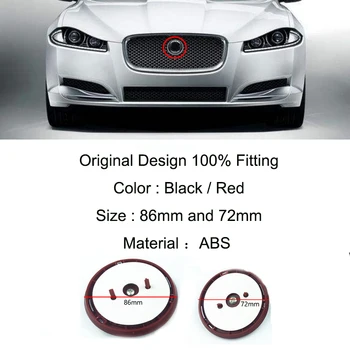 

1Pcs 86mm/72mm Car Front Grill Hood Emblem Auto Head Grill Bonnet Label Badge For XF XJ XJL XJR XE F-TYPE
