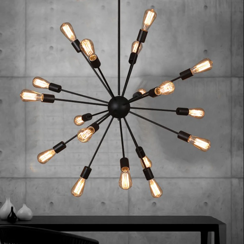 

Traditiona Chandelier Antique Style Hanging Lamp Creative Bar Clothing Store Suspended Chandeliers Black Modern Lamp Bedroom