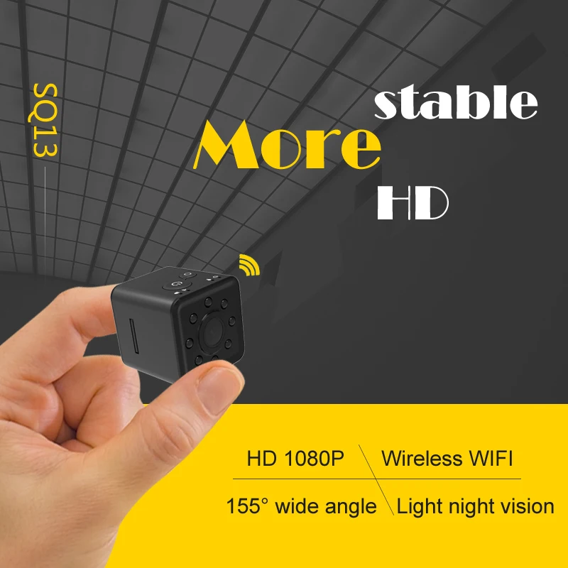 Wifi SQ13 HD мини камера wifi маленькая камера cam 1080P Водонепроницаемая мини беспроводная dv камера DVR видео Спорт микро видеокамеры SQ 13