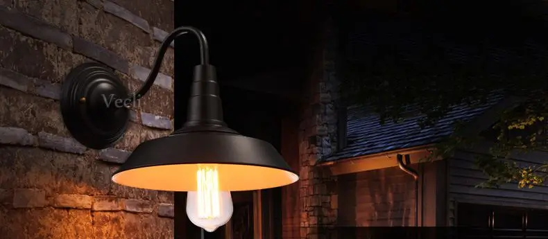 Винтаж E27 edison светильник в стиле ретро Лофт настенный светильник ночники веранда коридор лампа для балкона для ресторана Паб Клуб, ручной стержень, для кафе, для светильник бюстгальтер бра