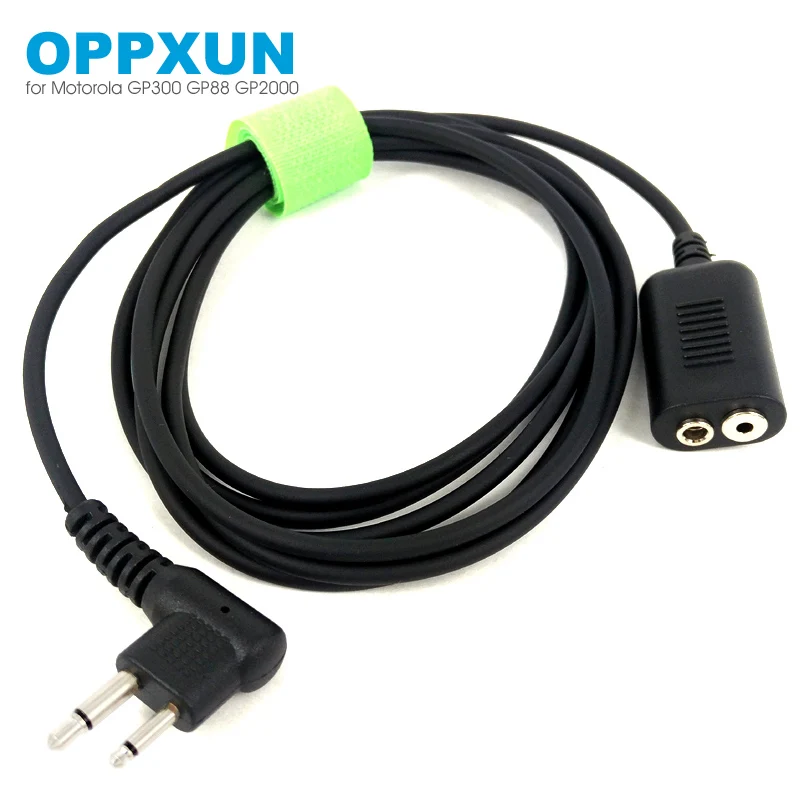 2 Pin Portable Radio Extension Cable for Motorola GP300 Walkie Talkie
