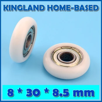 

10pcs 8*30*8.5mm 3D Printer Accessories DIY Pulley Wheel Plastic Pulley Wheel Driven For Wheel Roller Bearings Toy