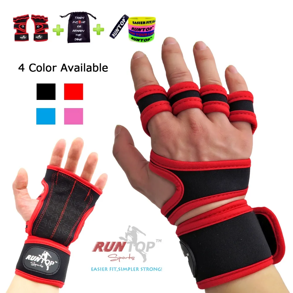 Fitness Gants Haltérophilie Gym Entraînement Training Poignet Wrap Bracelet Hommes//Femmes