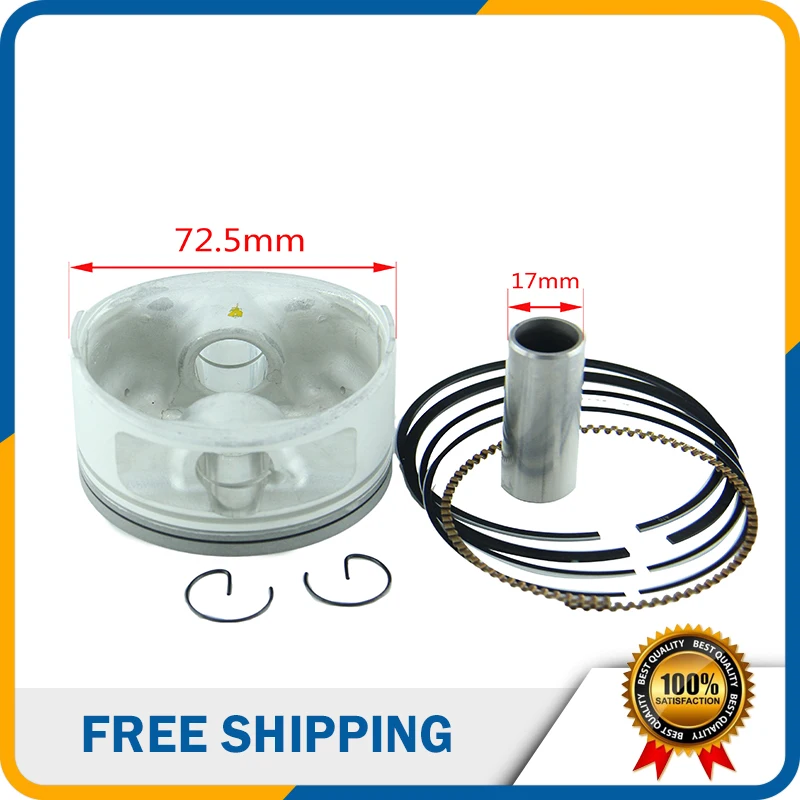 72.5mm 17mm Piston Pin Ring Set for 300cc Water cooling Feishen Linhai