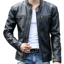 Мужские кожаные куртки с воротником-стойкой, новинка, из горной кожи, 5XL, мужские кожаные куртки, мужские мотоциклетные кожаные куртки