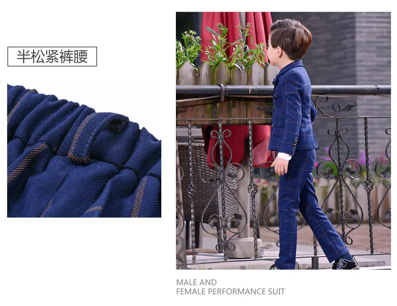  Boys Suits set Formal Boys Clothes children Wedding clothing Blazer Piano Costume back to School (26)