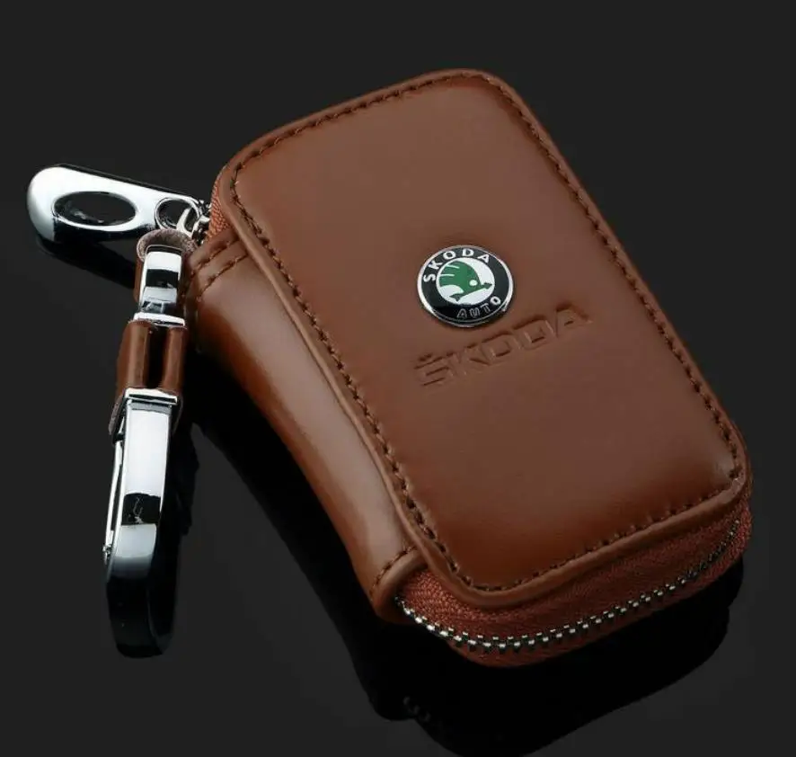 

2019 new leather metal keychain Ford Chevrolet MG logo and other models for the key package Y-168