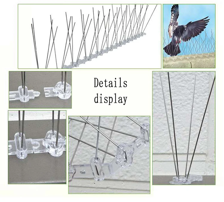Прямая поставка 0,5 м-9 м пластиковые птицы и шипы для отпугивания голубей Анти Птица анти голубь шип для избавления голубей и отпугивания птиц борьба с вредителями