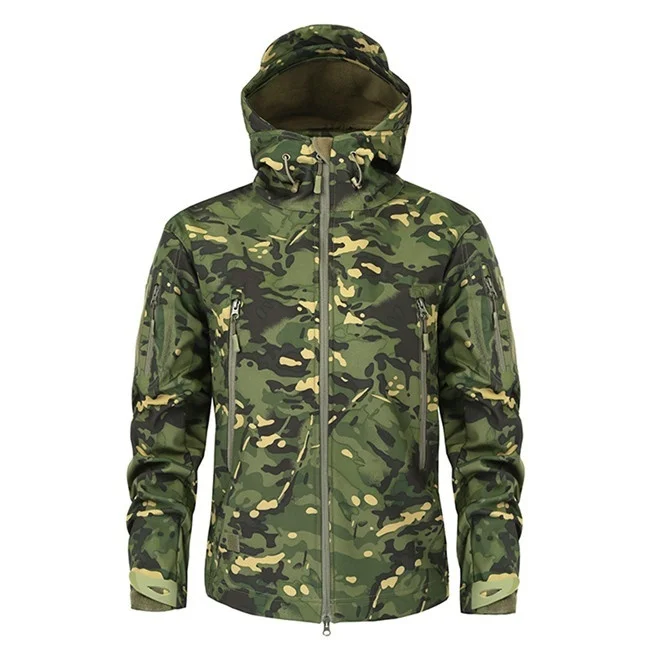Уличная спортивная софтшелл TAD тактическая куртка наборы мужская камуфляжная охотничья одежда военные Пальто для кемпинга Пешие прогулки куртка с капюшоном