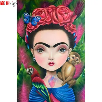 

5D Diy Diamond Painting cartoon beauty Full Square Rhinestones Cross Stitch cartoon diamond Mosaic Embroidery Home Decor XY1