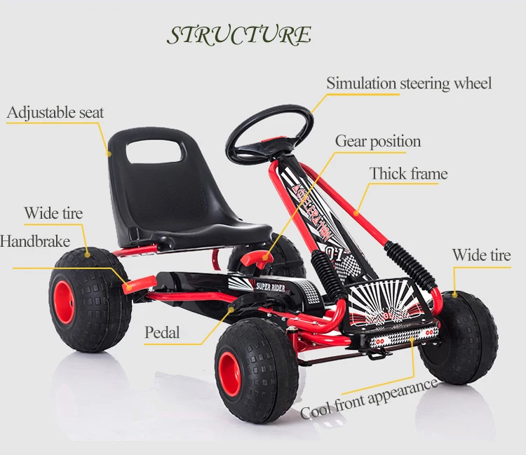 Factory outlet children's Snow Kart Four wheels Pedal bicycle Sports Fitness Educational Toys baby beach stroller can sit ride