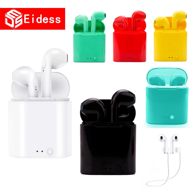 

I7S MINI TWS V5.0 wireless headset Bluetooth 3D stereo with dual microphone and charging box sports headphones Earphone Earbuds