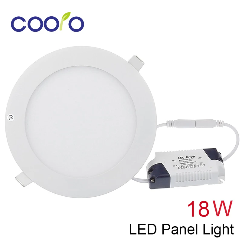 Us 11 82 31 Off Ac100 265v 18w Led Panel Light Open Hole Diameter 220mm Ultra Thin Led Ceiling Light Round Led Down Light In Led Panel Lights From